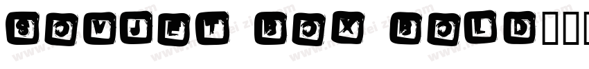 Sovjet Box bold字体转换